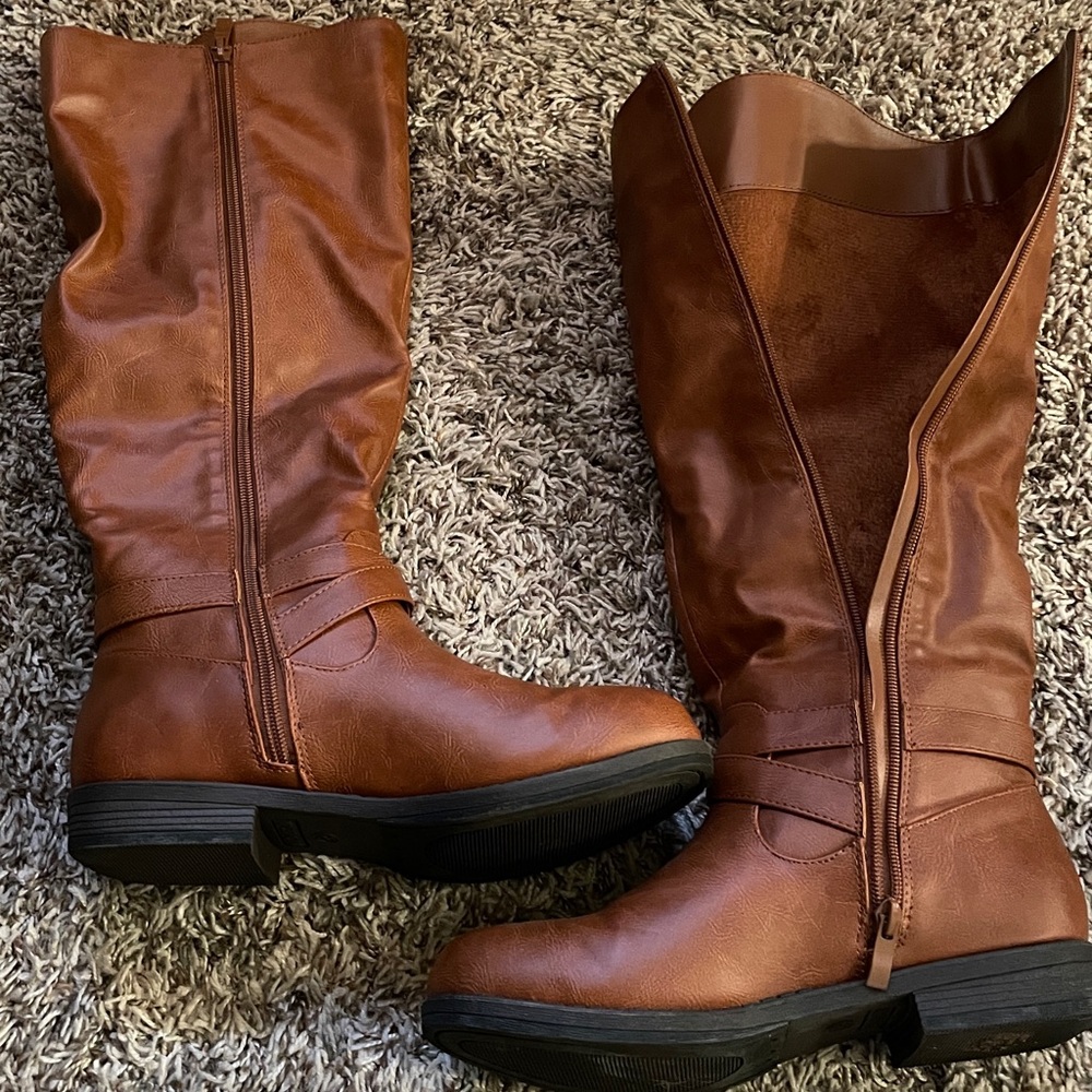 Journee collection footwear brown riding boots